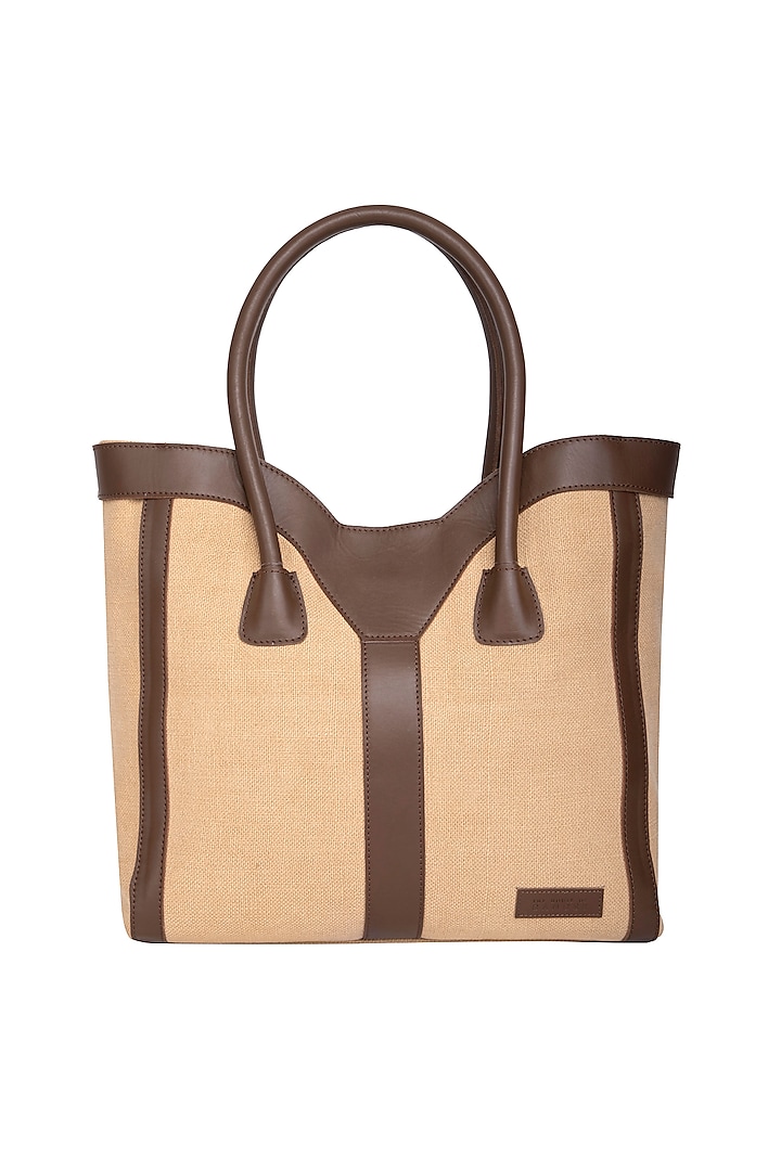 Sand Tote Bag With Shoulder Handle by The House of Ganges