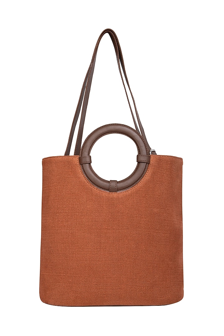 Rust Sling Tote Bag by The House of Ganges at Pernia's Pop Up Shop