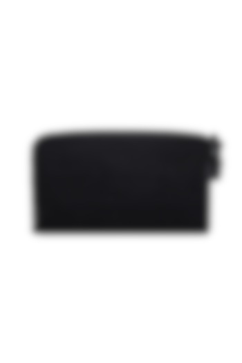 Black Faux Leather Pouch by The House of Ganges