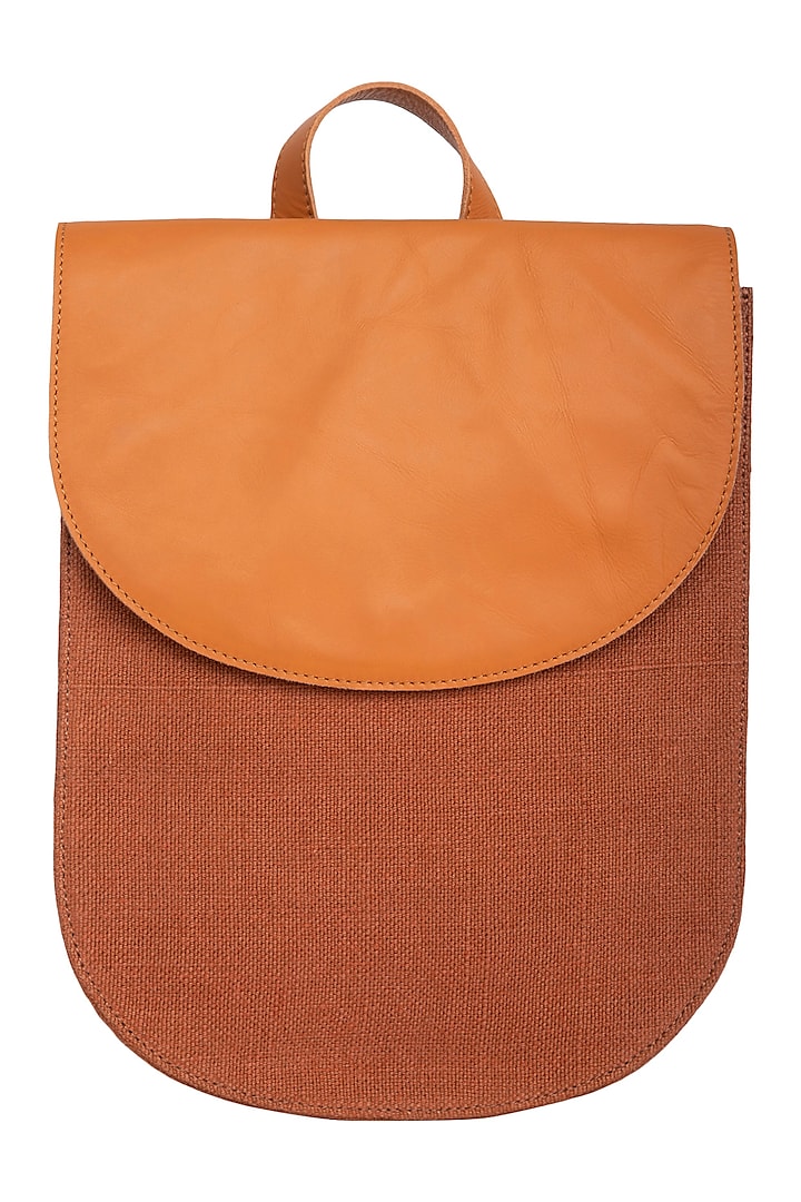 Rust Backpack With Wrist Handle by The House of Ganges