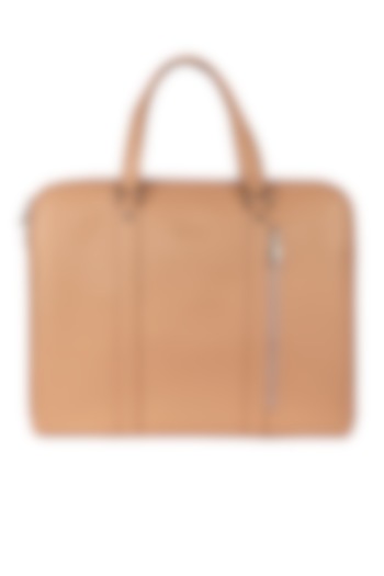 Nude Handcrafted Laptop Bag by The House of Ganges