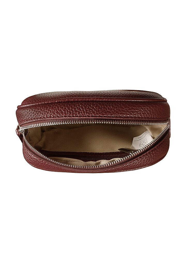 Pecan Brown Crossbody Bag With Adjustable Straps by The House Of Ganges at Pernia's Pop Up Shop