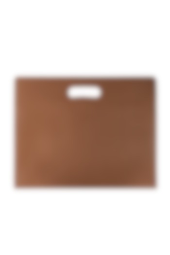 Hickory Brown Handcrafted Laptop Sleeves by The House Of Ganges