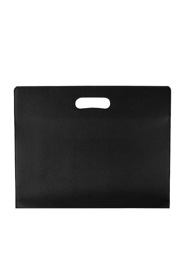 Black Handcrafted Laptop Sleeves by The House Of Ganges at Pernia's Pop Up Shop