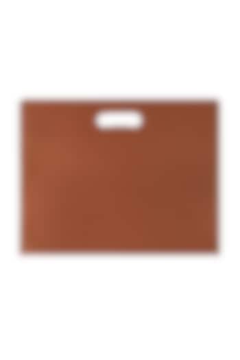 Brickwood Brown Handcrafted Laptop Sleeves by The House Of Ganges
