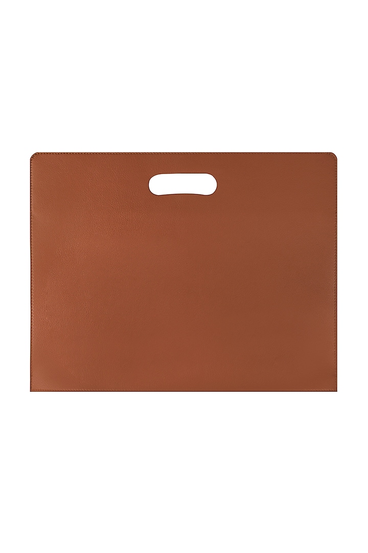 Brickwood Brown Handcrafted Laptop Sleeves by The House Of Ganges