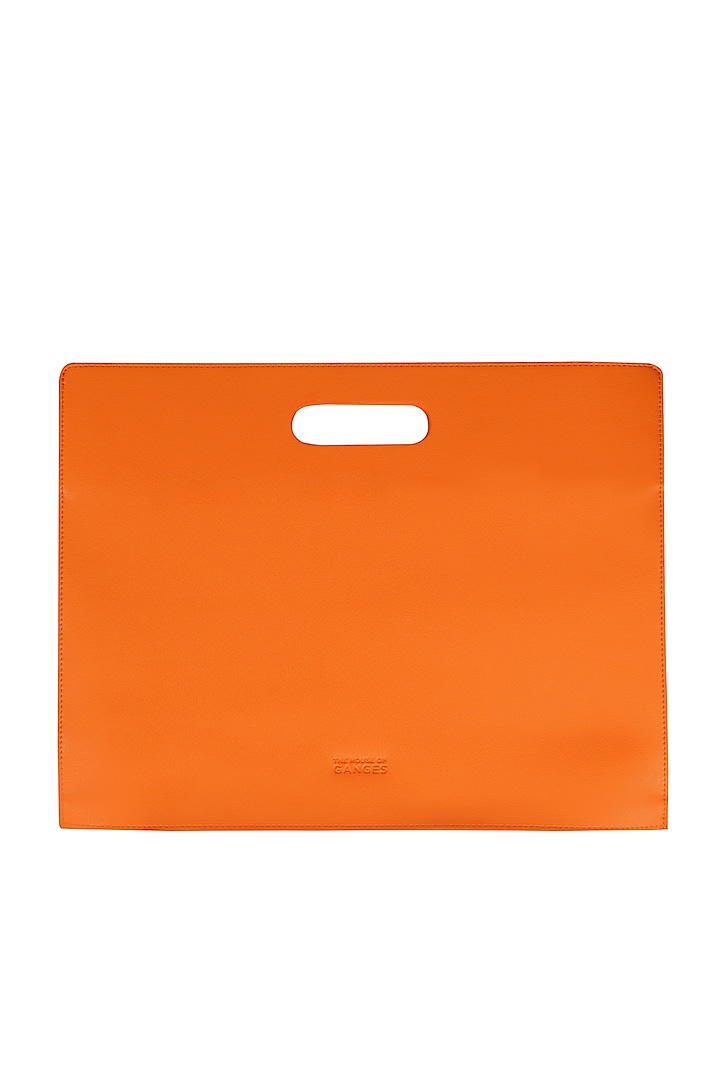 Tango Orange Handcrafted Laptop Sleeves by The House Of Ganges