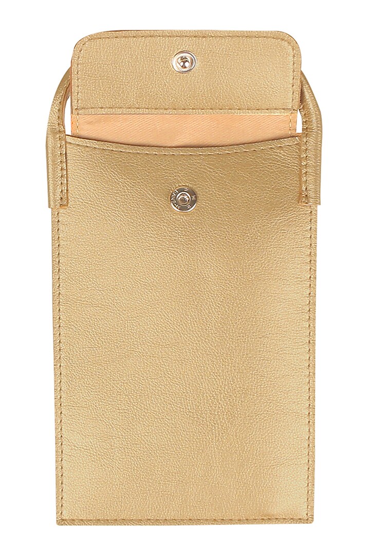 Latte Brown Mobile Case With Sling Handle by The House Of Ganges at Pernia's Pop Up Shop
