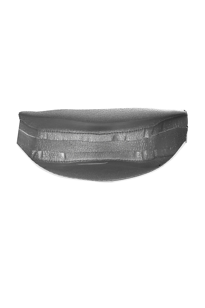 Pitch Black Sling Bag With Button Closure by The House Of Ganges at Pernia's Pop Up Shop