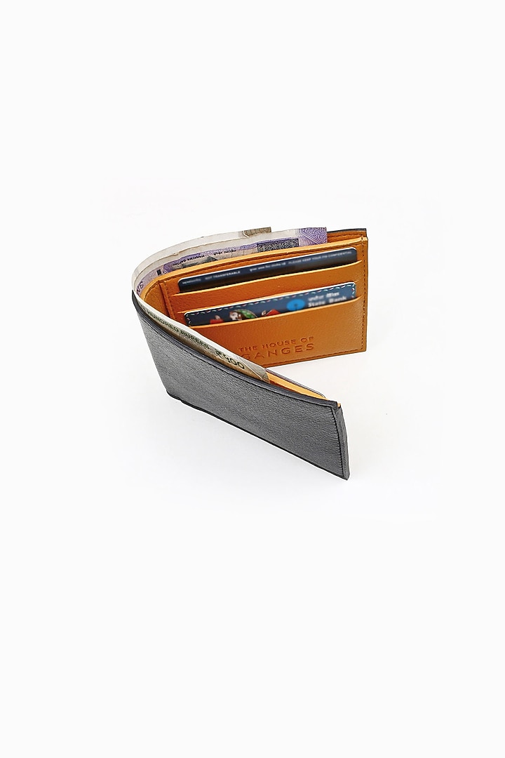 Mustard Faux Leather Wallet by The House Of Ganges Men at Pernia's Pop Up Shop