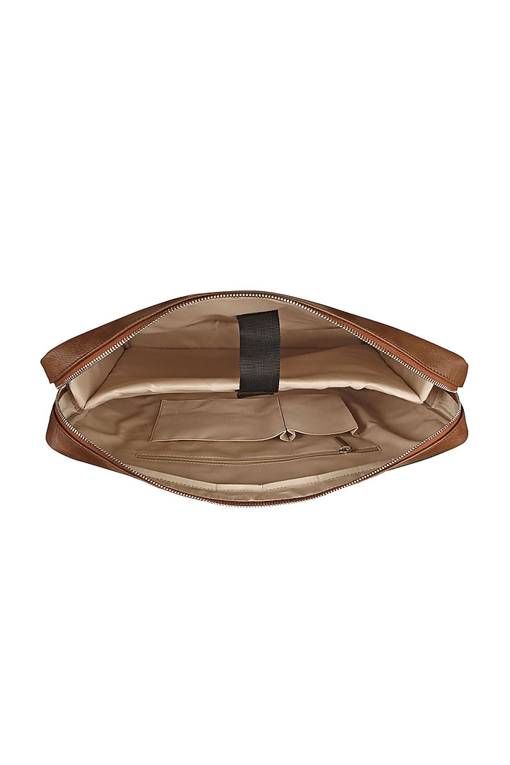 Charcoal Grey Vegan Leather Laptop Bag by The House Of Ganges Men at Pernia's Pop Up Shop