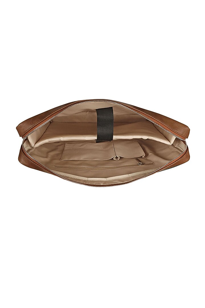 Red Vegan Leather Laptop Bag by The House Of Ganges Men at Pernia's Pop Up Shop