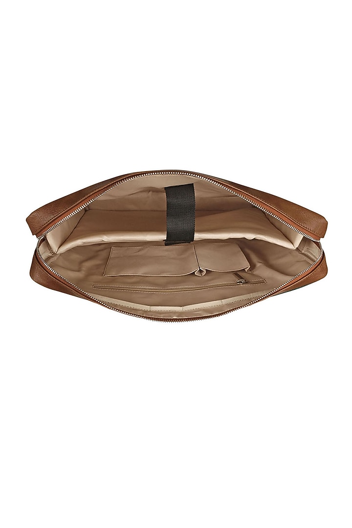 Royal Blue Vegan Leather Laptop Bag by The House Of Ganges Men at Pernia's Pop Up Shop