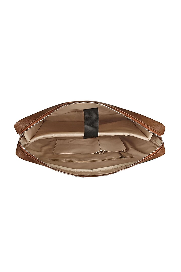 Red Vegan Leather Laptop Bag by The House Of Ganges Men at Pernia's Pop Up Shop
