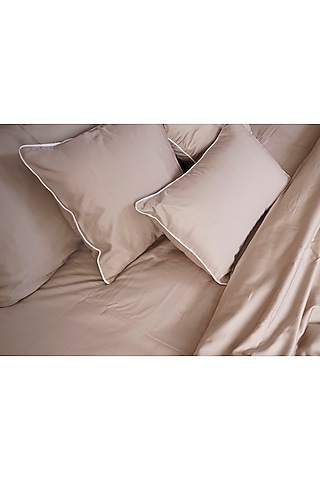 Desert Beige Duvet Cover by The Linen Factory