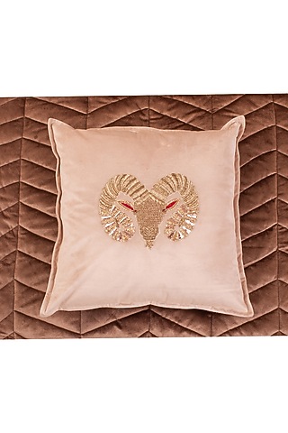 Mongolia Cushion by The Linen Factory