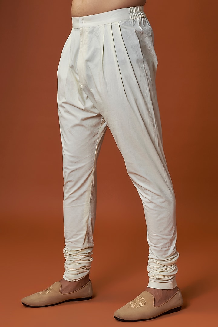 Ivory Chanderi Resham Thread Embroidered Sherwani Set
by Tarun Tahiliani Men at Pernia's Pop Up Shop