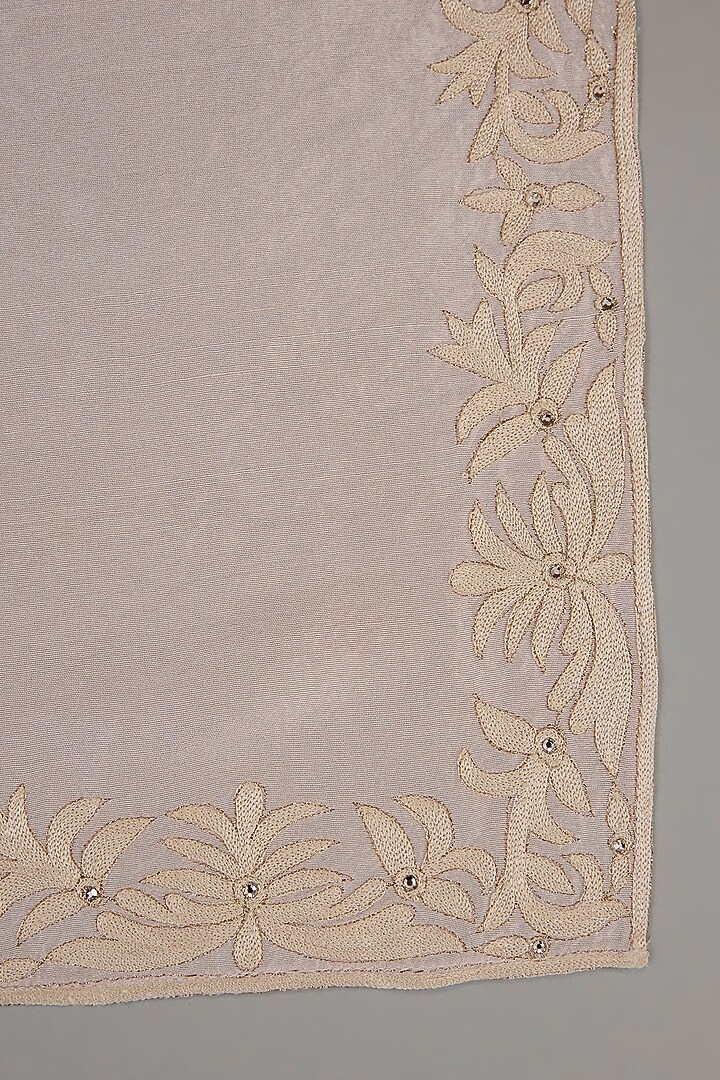 Peach Pure Silk Pocket Square by Tarun Tahiliani Accessories at Pernia's Pop Up Shop