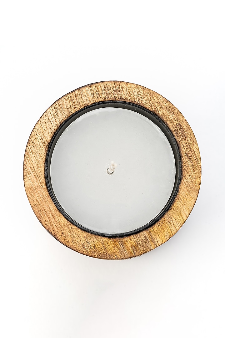 Brown Mango Wood Candle Holders (Set Of 3) by Think Artly at Pernia's Pop Up Shop