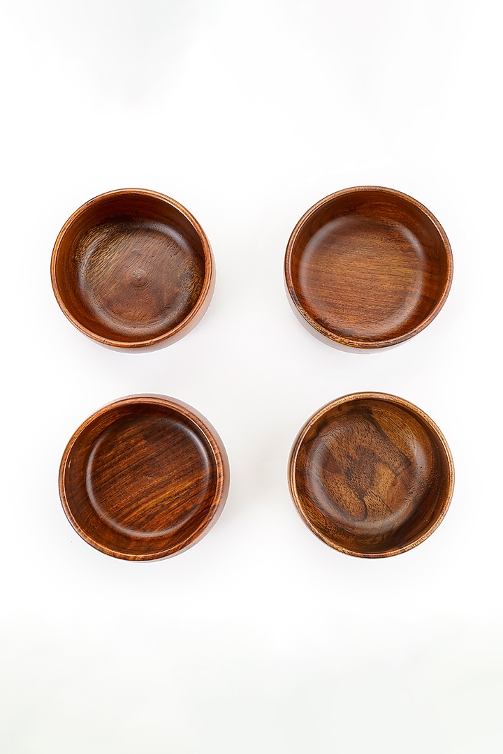 Brown Rosewood Bowl Set by Think Artly at Pernia's Pop Up Shop