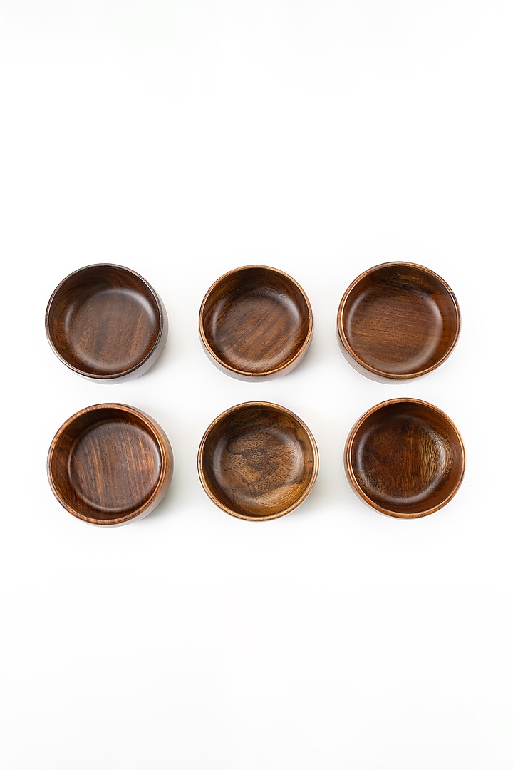 Brown Rosewood Bowl Set by Think Artly at Pernia's Pop Up Shop