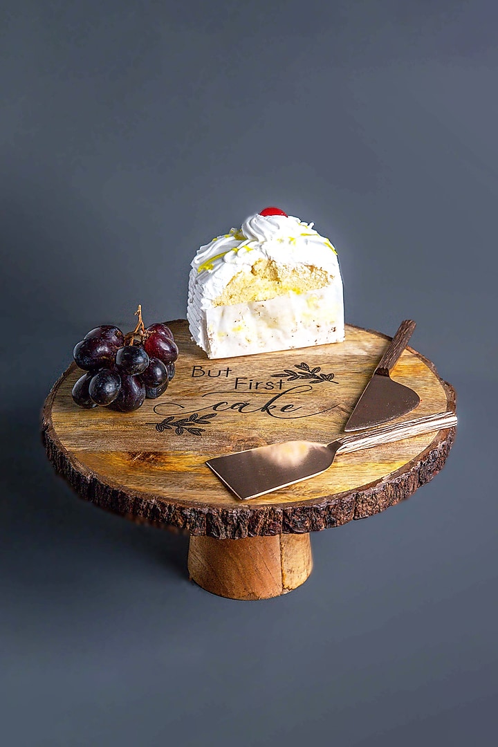 Brown Mango Wood Cake Stand by Think Artly at Pernia's Pop Up Shop
