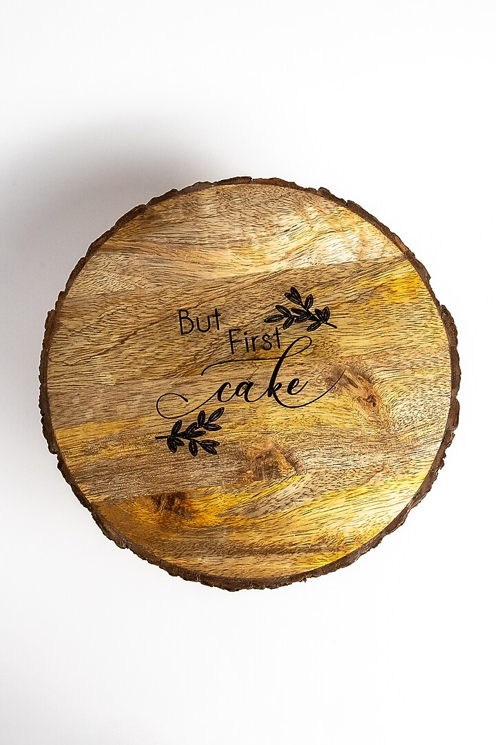 Brown Mango Wood Cake Stand by Think Artly at Pernia's Pop Up Shop