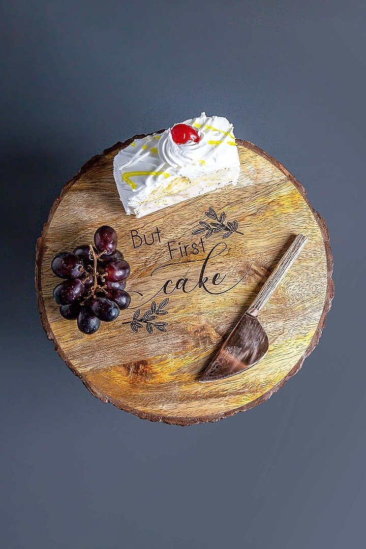 Brown Mango Wood Cake Stand by Think Artly at Pernia's Pop Up Shop