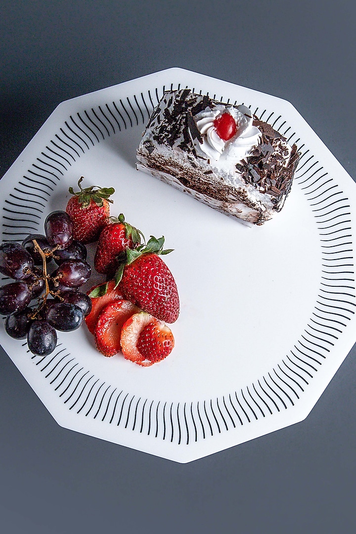 White Marble Handcrafted Cake Stand by Think Artly at Pernia's Pop Up Shop