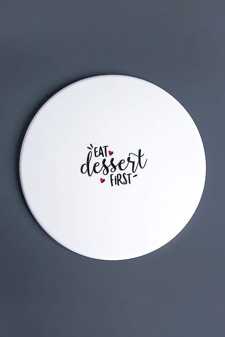 White Marble handcrafted Platter by Think Artly at Pernia's Pop Up Shop
