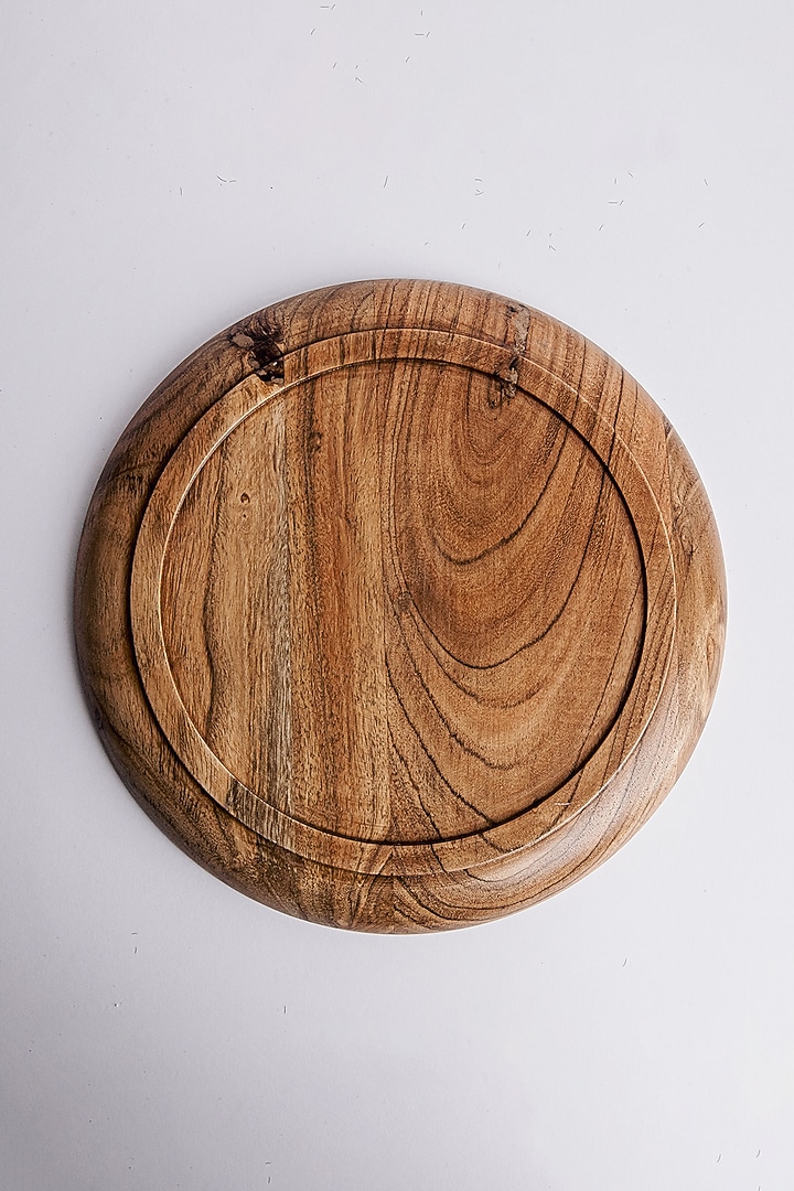Brown Mango Wood Plate Set by Think Artly at Pernia's Pop Up Shop