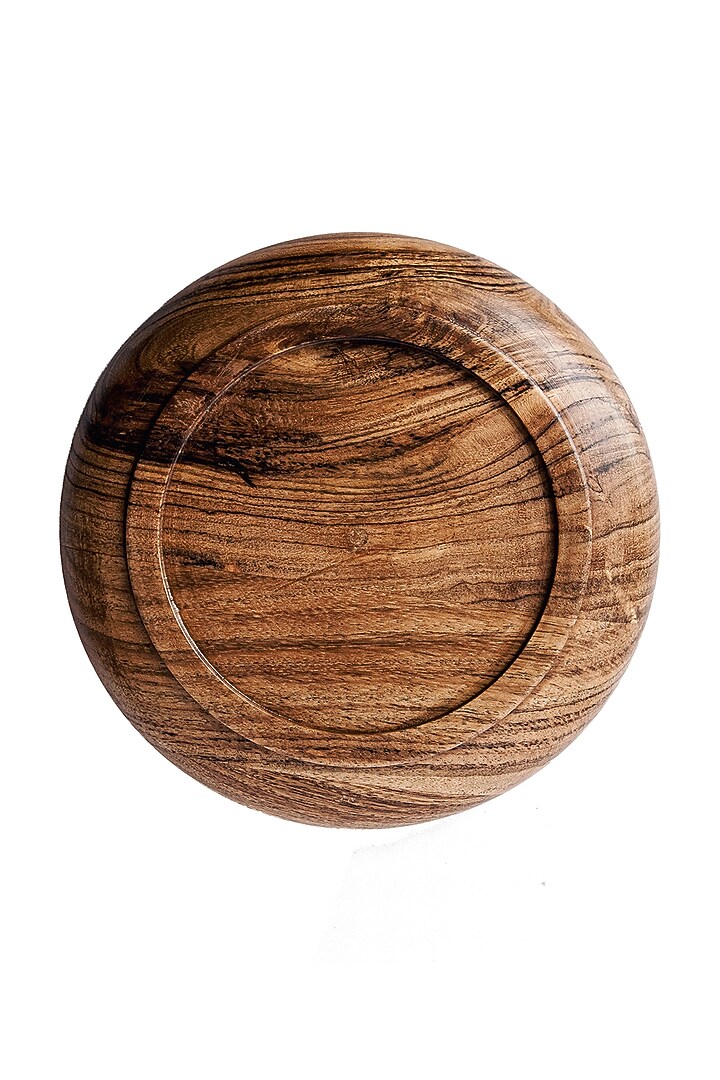 Brown Acacia Wood Plate Set by Think Artly at Pernia's Pop Up Shop
