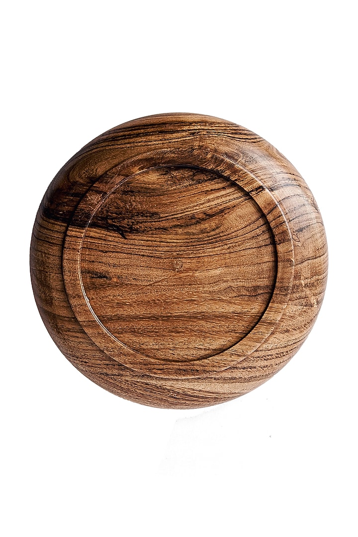 Brown Acacia Wood Plate Set by Think Artly at Pernia's Pop Up Shop
