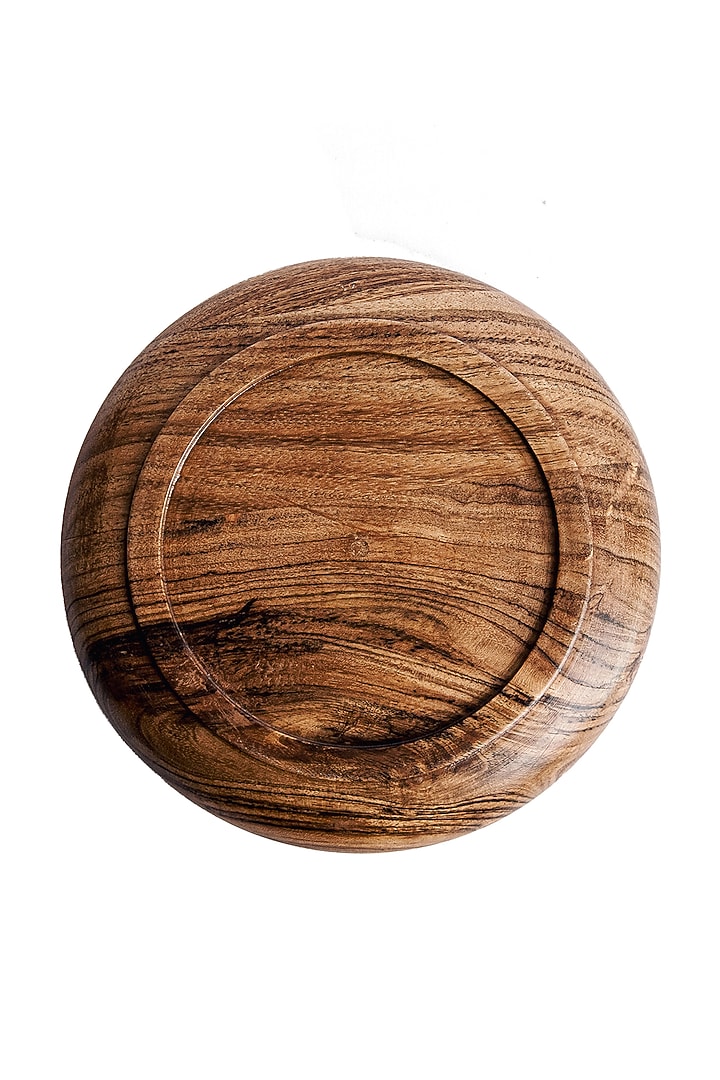 Brown Acacia Wood Plate Set by Think Artly at Pernia's Pop Up Shop