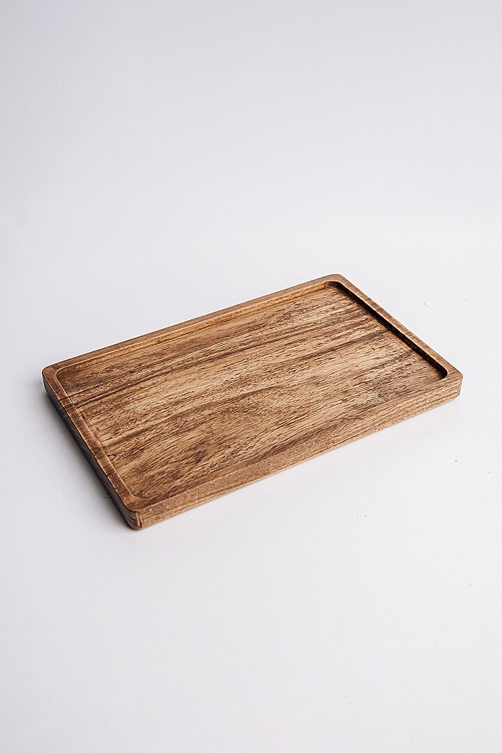 Brown Acacia Wood Tray by Think Artly at Pernia's Pop Up Shop