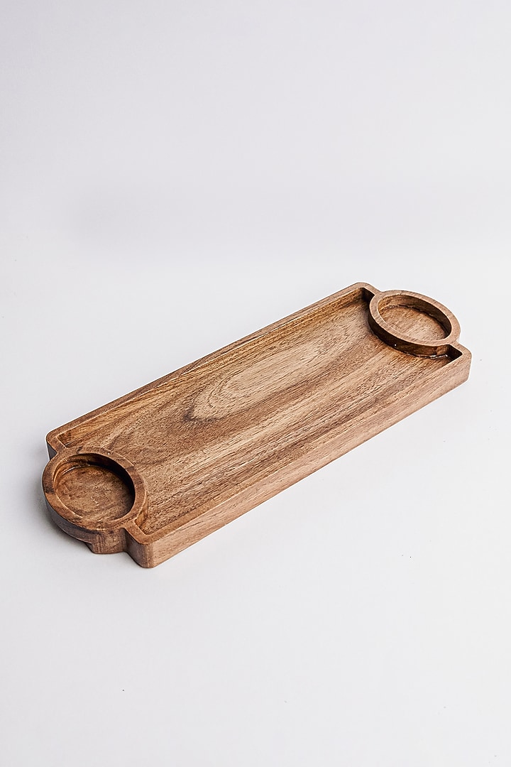 Brown Acacia Wood Platter by Think Artly at Pernia's Pop Up Shop