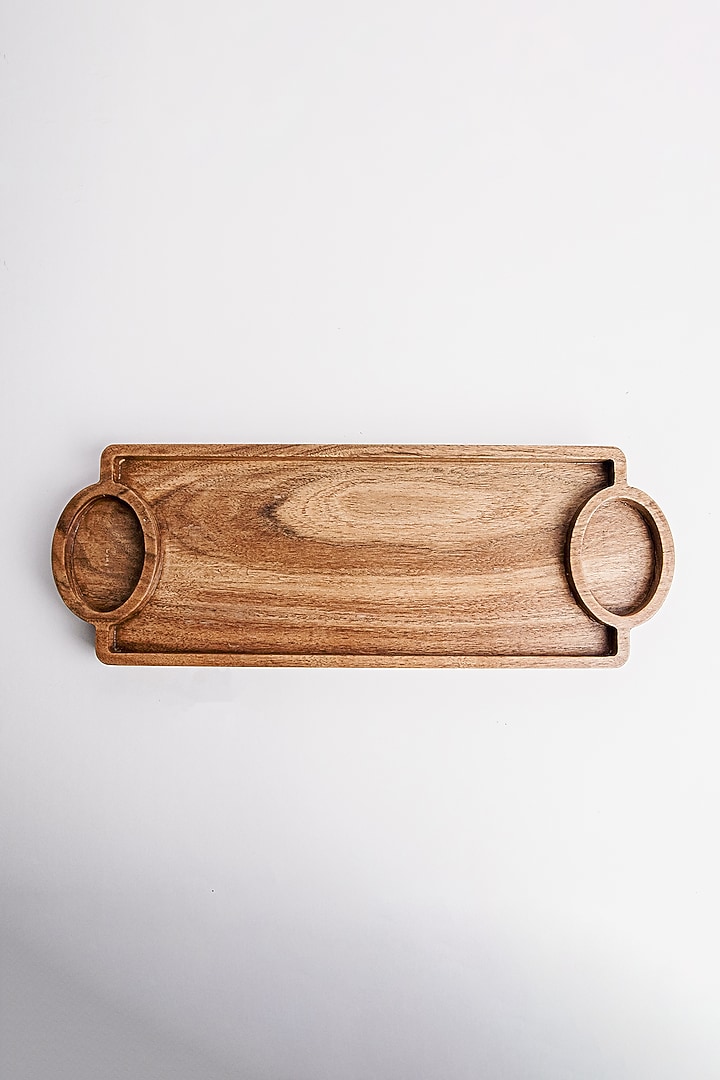 Brown Acacia Wood Platter by Think Artly at Pernia's Pop Up Shop
