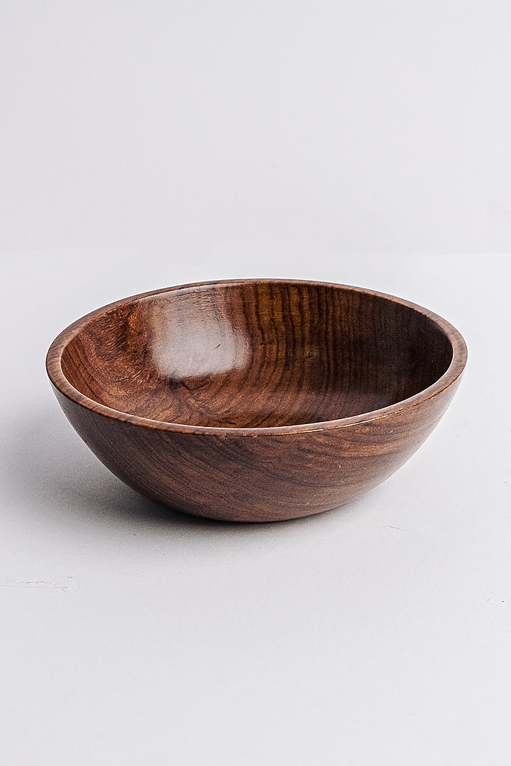 Dark Brown Sheesham Wood Bowl Set by Think Artly at Pernia's Pop Up Shop