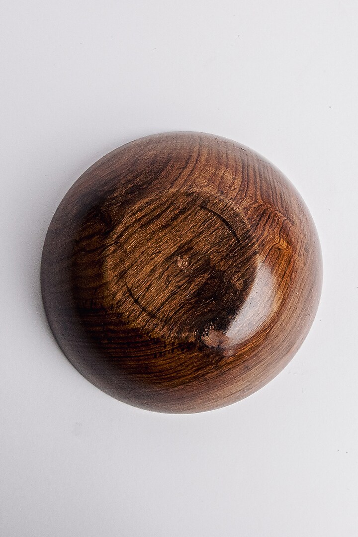 Dark Brown Sheesham Wood Bowl Set by Think Artly at Pernia's Pop Up Shop