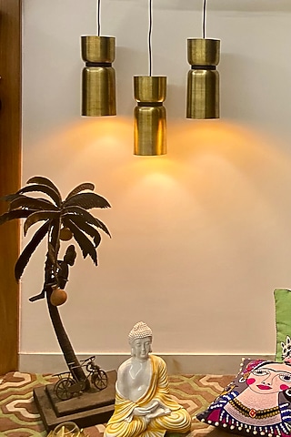 Gold Landon Trio Pendant Light by The house of trendz