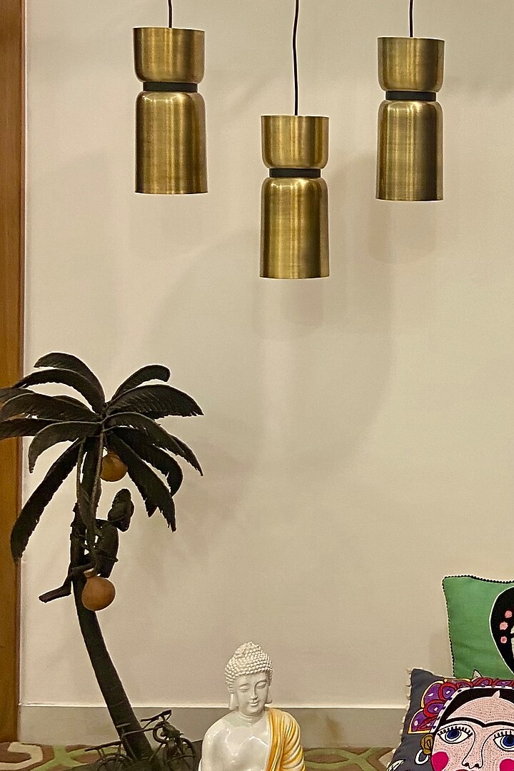 Gold Landon Trio Pendant Light by The house of trendz at Pernia's Pop Up Shop