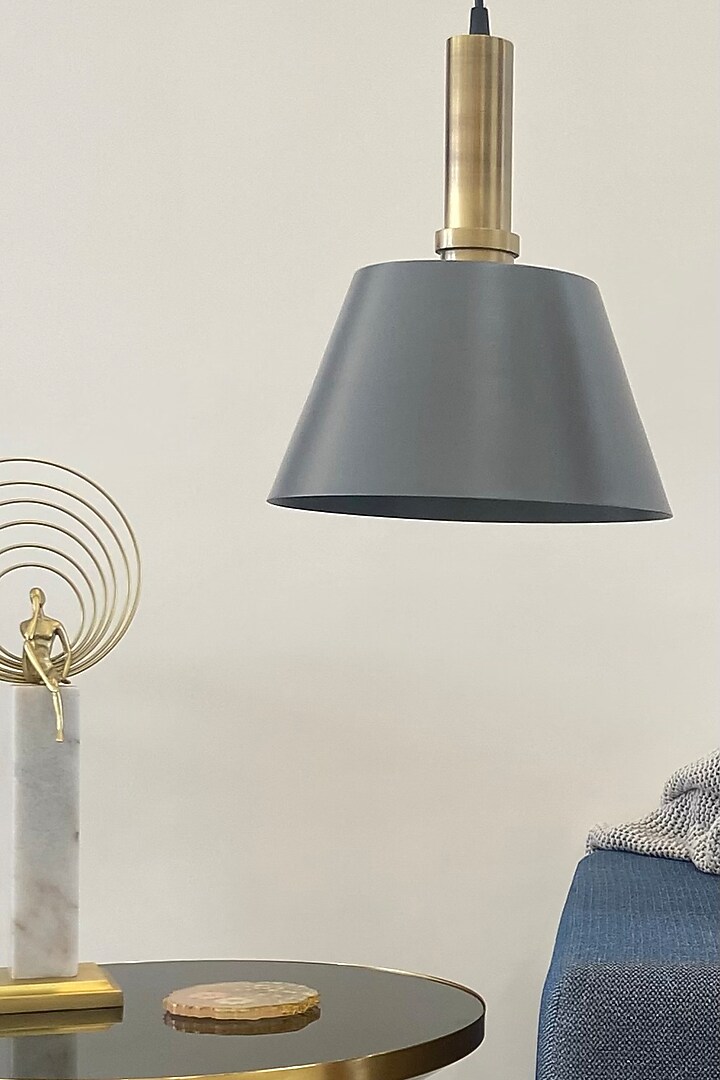 Grey Lucid Enamel Pendant Light by The house of trendz at Pernia's Pop Up Shop