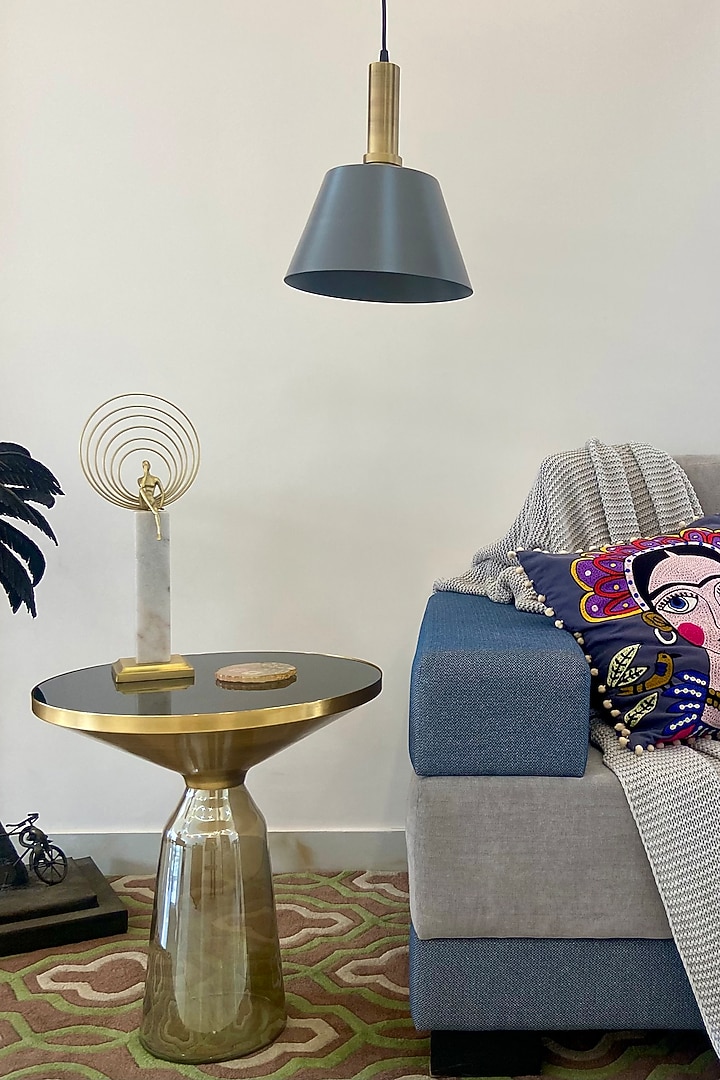 Grey Lucid Enamel Pendant Light by The house of trendz at Pernia's Pop Up Shop