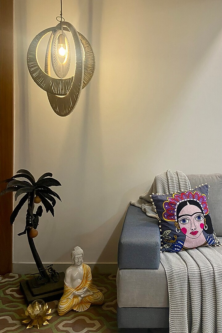 Gold 3D Franklin Rattan Pendant Light by The house of trendz at Pernia's Pop Up Shop
