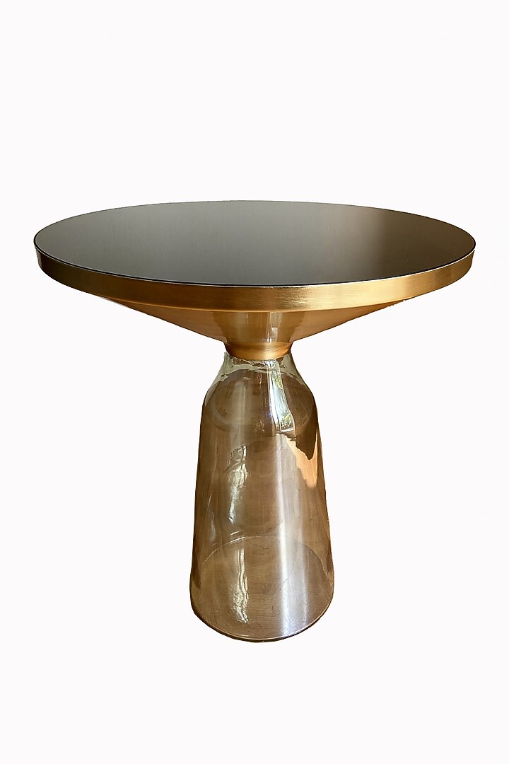 Bell-Shaped Glass & Brass Table by The house of trendz at Pernia's Pop Up Shop
