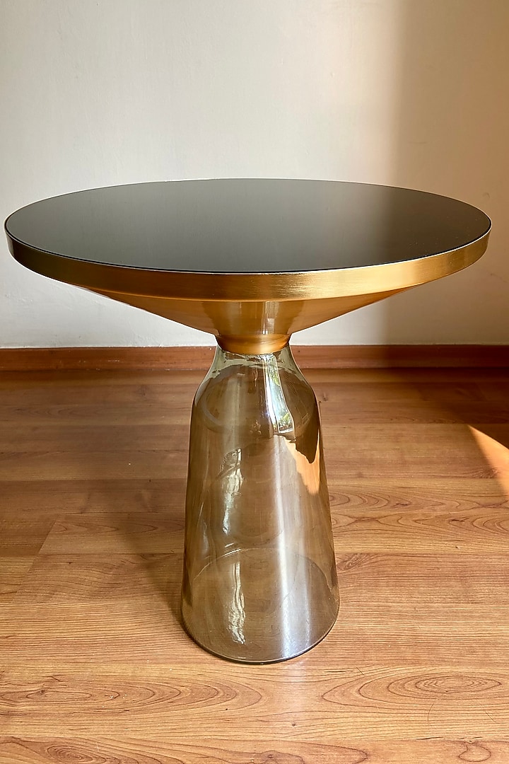 Bell-Shaped Glass & Brass Table by The house of trendz at Pernia's Pop Up Shop
