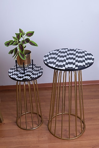 Monochromatic Resin Table by The house of trendz