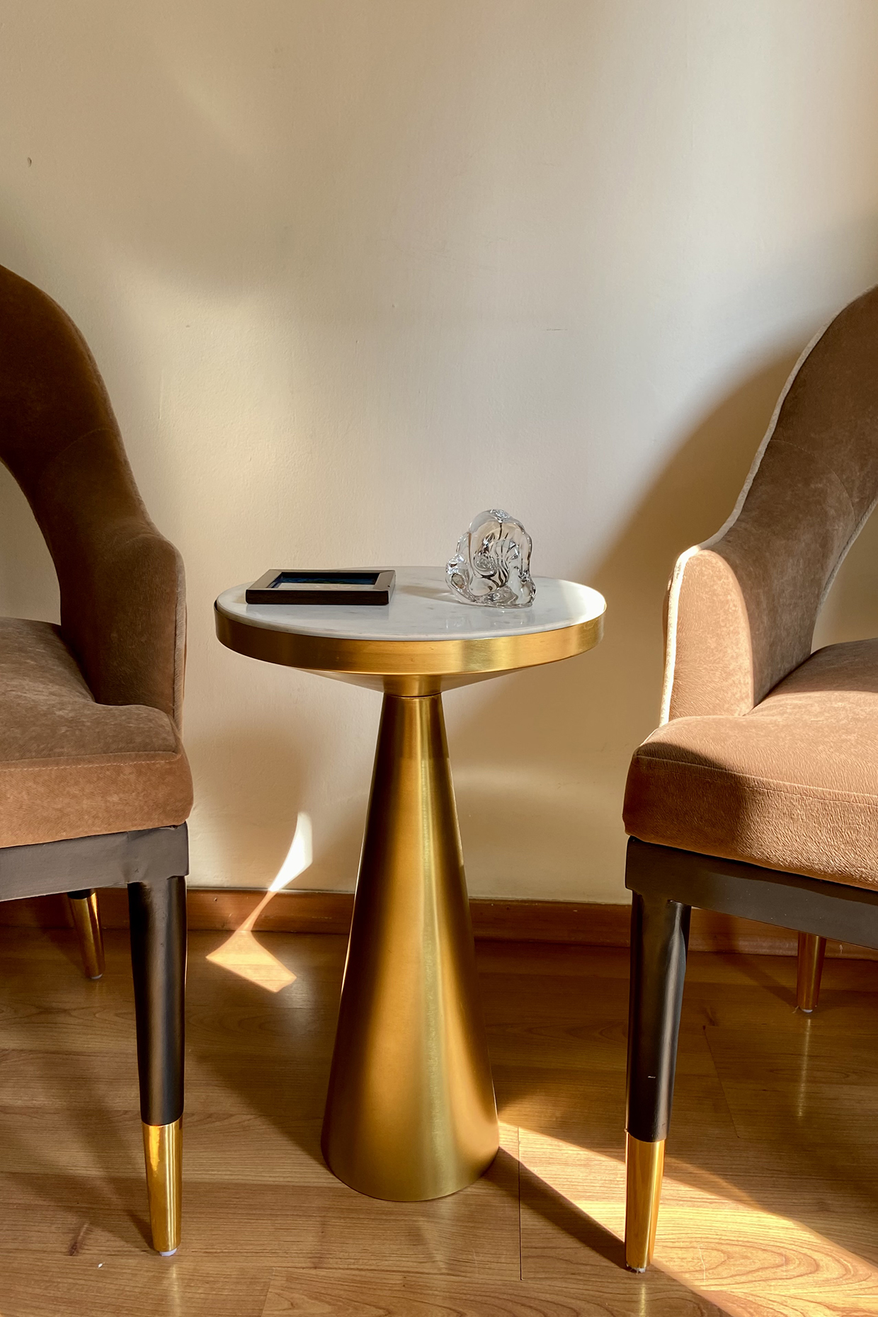 Gold & White Iron Table by The house of trendz at Pernia's Pop Up Shop