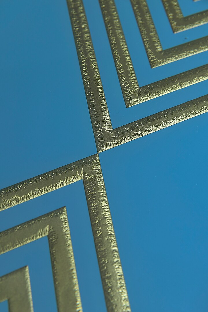 Blue & Gold Foiled Serving Tray by The house of trendz at Pernia's Pop Up Shop