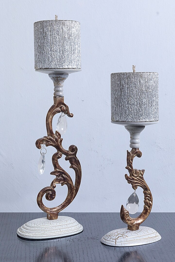 Gold & Crystal Candle Stand by The house of trendz at Pernia's Pop Up Shop